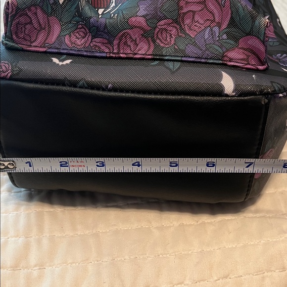 Disney Nightmare Before Christmas Black and Purple Mini Backpack - Jack & Sally - Picture 11 of 15